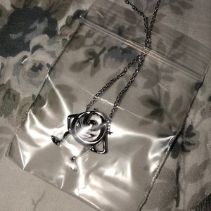 Mike Wazowski sterling silver necklace